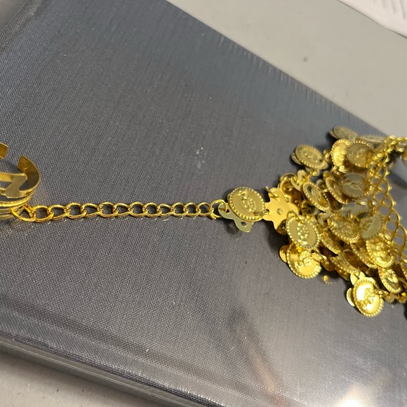 Bangle cuff and ring for belly dancing attire - Picture 2 of 4